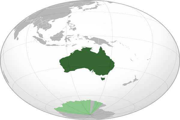 mapa de australia