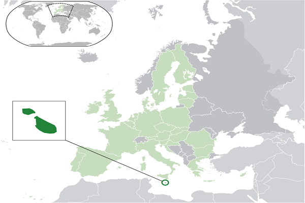 mapa de malta