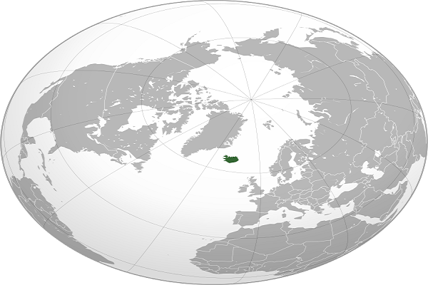 mapa de islandia