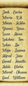nomes masculinos e femininos