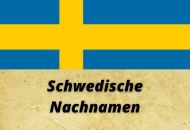 Schwedische Nachnamen